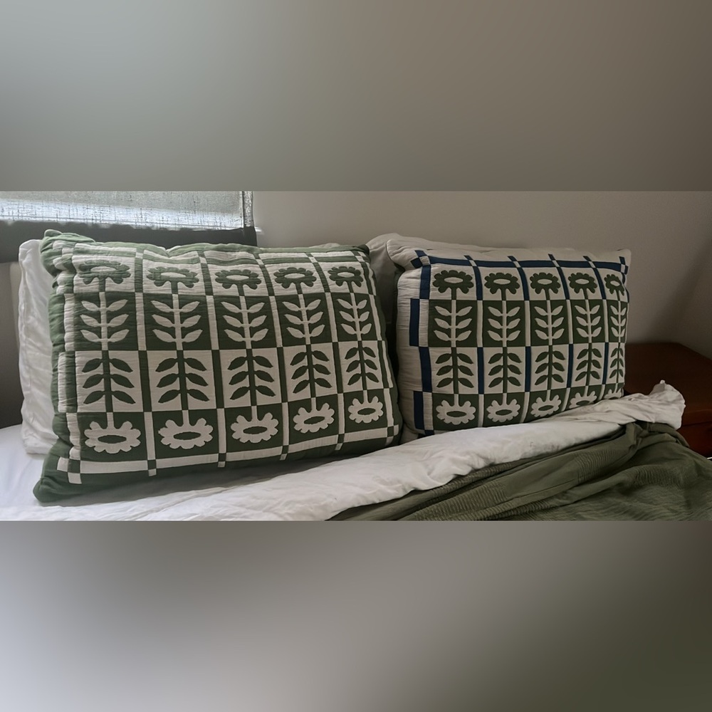 NWT Schoolhouse Electric Stillwater Pillow Sham 100% Cotton (x2) - Picture 3 of 5